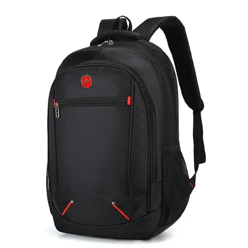 Large-capacity Student School Bag Casual Solid Color Backpack Material Oxford Men New Backpack Multi-functional  Simple Bag thumbnail 3