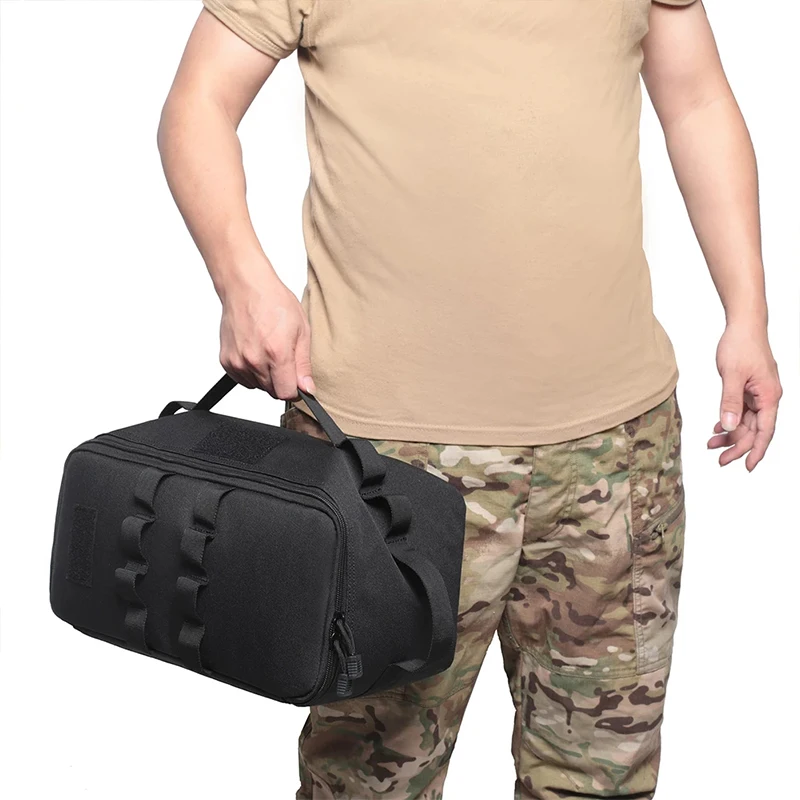 Outdoor Camping Gas Tank Storage Bag Large Capacity Ground Nail Tool Bag Gas Canister Picnic Cookware Utensils Kit Bag thumbnail 3