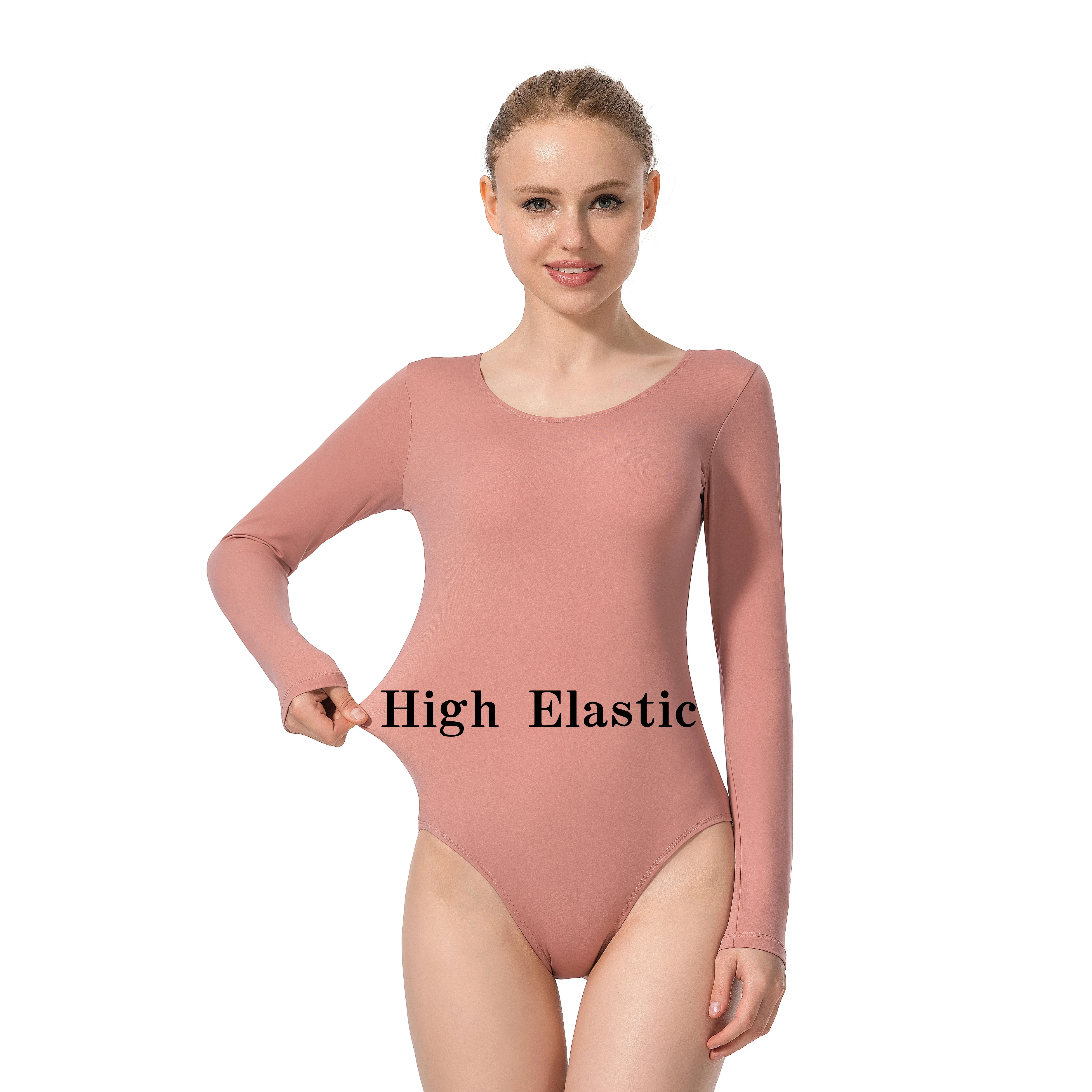 Women Basic Dance Leotard Long Sleeve Adult Team Ballet Leotard Dancewear thumbnail 5