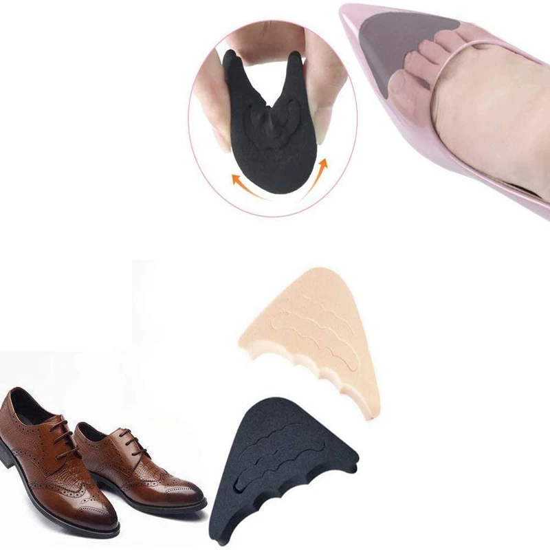 Toe Plug Soft Half Insoles Reusable Toe Sponge Filler Inserts for Shoes Adjustable Too Big Foot Brace Pads Unisex Shoe Inserts thumbnail 3