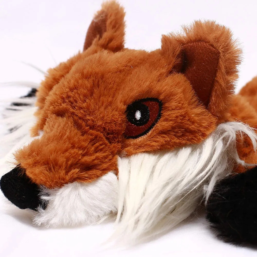 Funny Simulated Animal No Stuffing Dog Toy with Squeakers Durable Stuffingless Plush Squeaky Dog Chew Toy Crinkle Pet Squeak Toy thumbnail 4