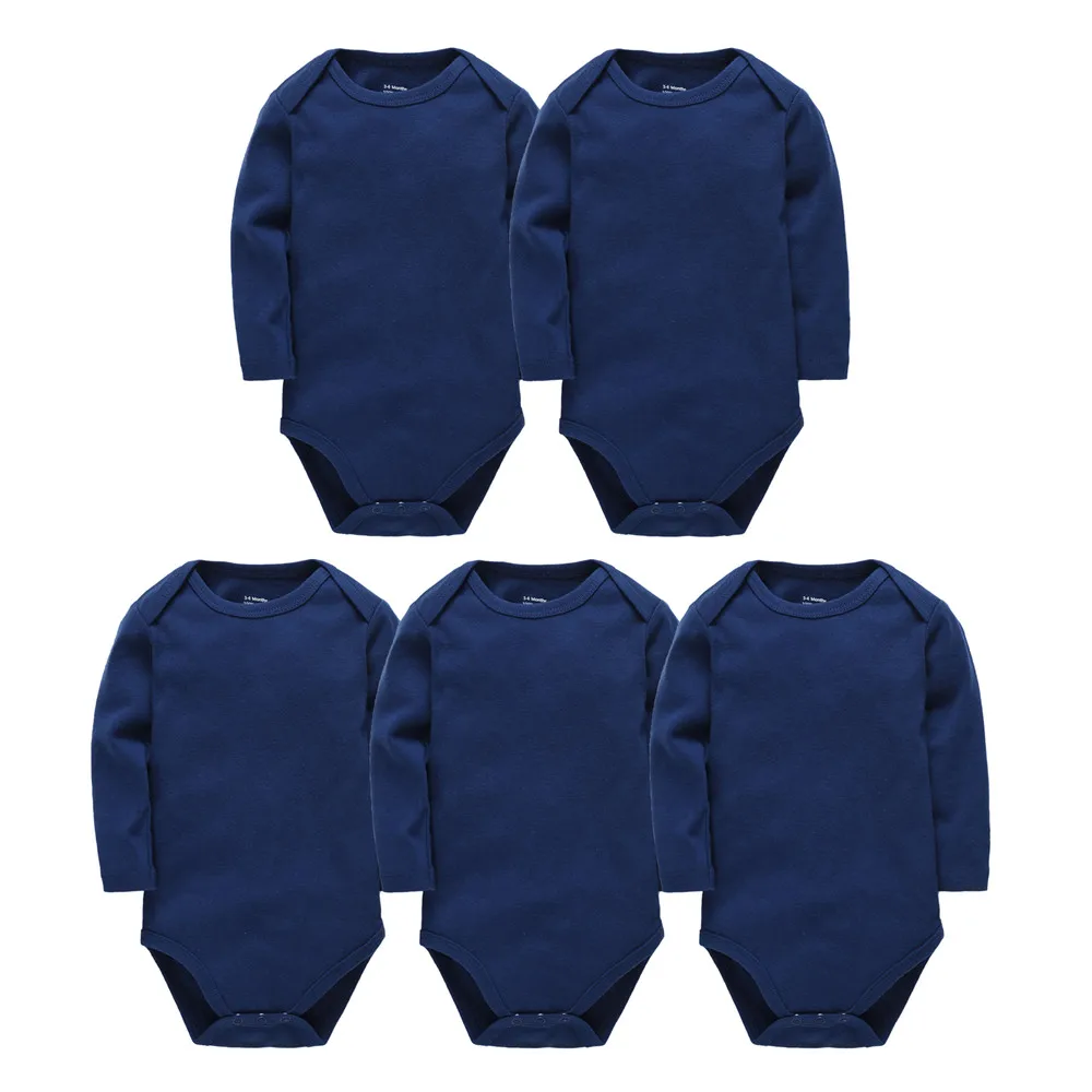 Kavkas Baby Boy Girl Clothes 0-24 Months 3/5 pcs a lot 100% Cotton Newborn Body bebe Bodysuit Long Sleeve Four Season Jumpsuit thumbnail 5