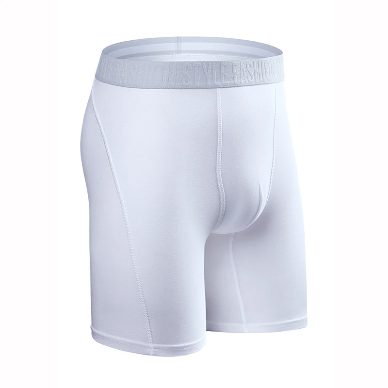 2pcs pack Long Leg Boxer Shorts Men Panties kit Homme Underpants Boxershorts Slip Underwear for Man Cotton Male Sexy Set Box gym thumbnail 6