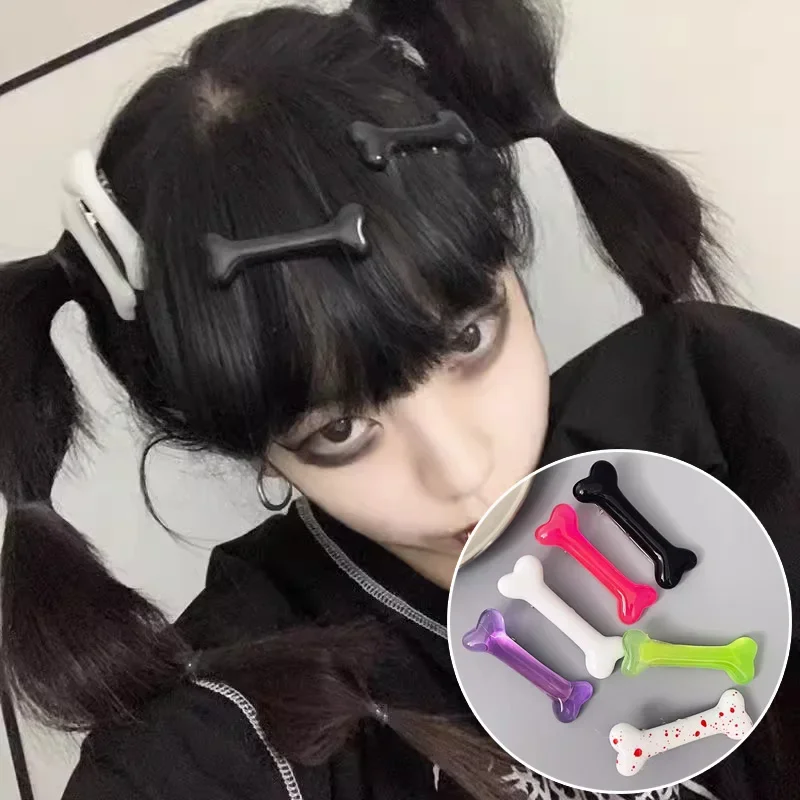 White Bone Hairpins Fashion Lovely Women Gril Headwear Barrettes Hair Band Accessories Vivid Dog Bone Hair Clips Side Hair Pin thumbnail 2
