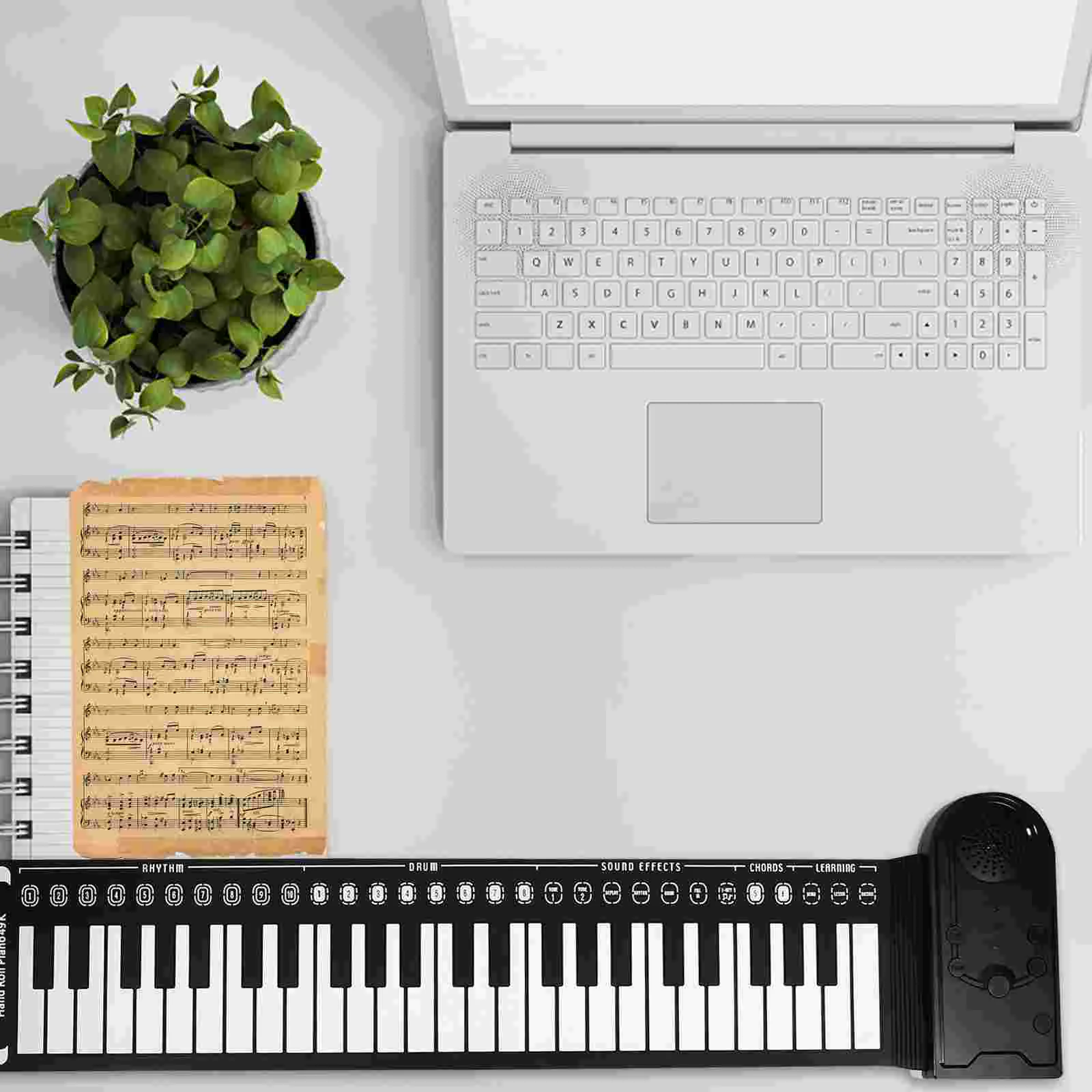 1PCS Piano keyboardist electronic out digital roll pad foldable electric piano can be rolled thumbnail 6