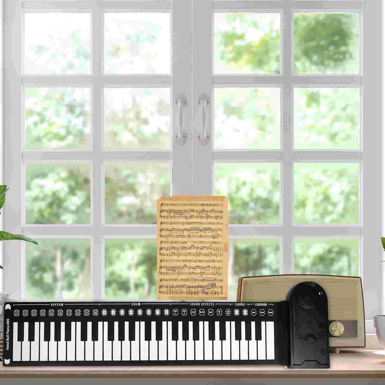 1PCS Piano keyboardist electronic out digital roll pad foldable electric piano can be rolled thumbnail 2