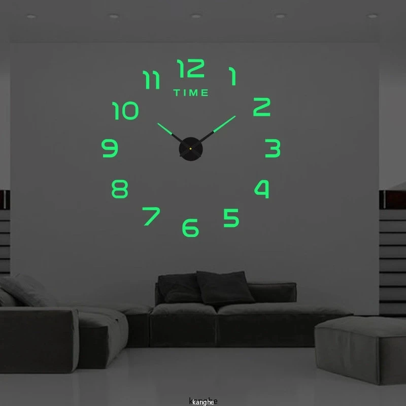 2026 Modern Design Large Wall Clock 3D DIY Quartz Clocks Fashion Watches Acrylic Mirror Stickers Living Room Home Decor Horloge thumbnail 3