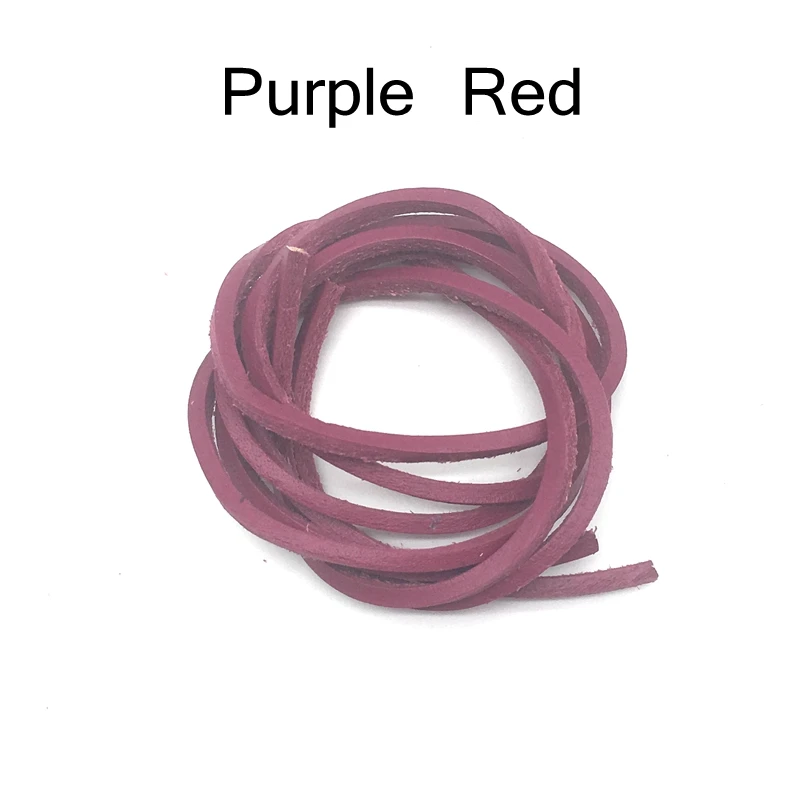 1Pair Cowhide Leather Shoelaces Boots Shoelace 60/80/100/120/140/160cm Loafers Boats Laces Shoe accessories thumbnail 6