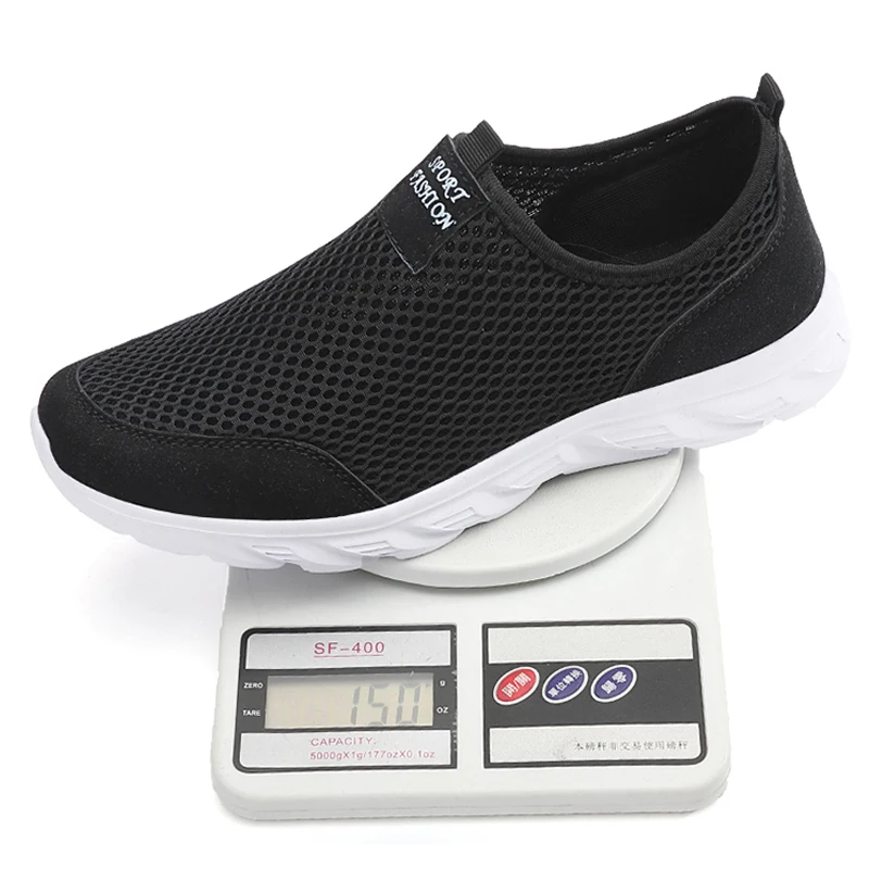 2023 Lightweight Men Casual Shoes Breathable Slip on Male Casual Sneakers Anti-slip Men's Flats Outdoor Walking Shoes Size 39-47 thumbnail 3