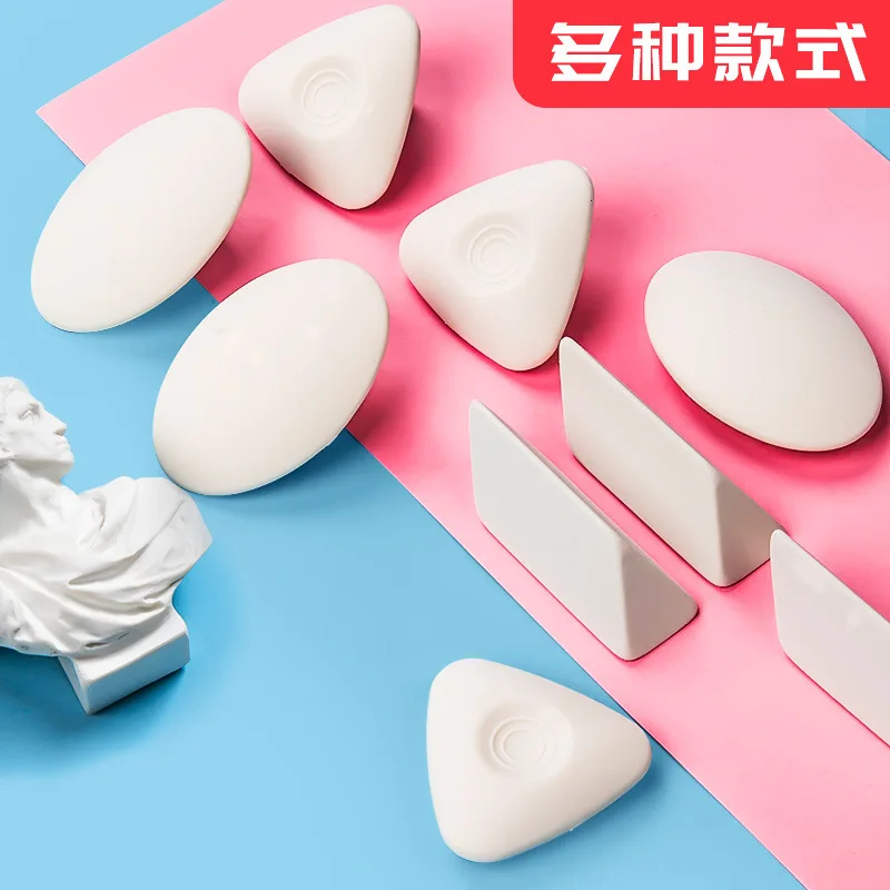 10Pcs Highlight Pencil Eraser White Rubber Soft Erasers Student Drawing Sketch Art Supplies Stationery thumbnail 2