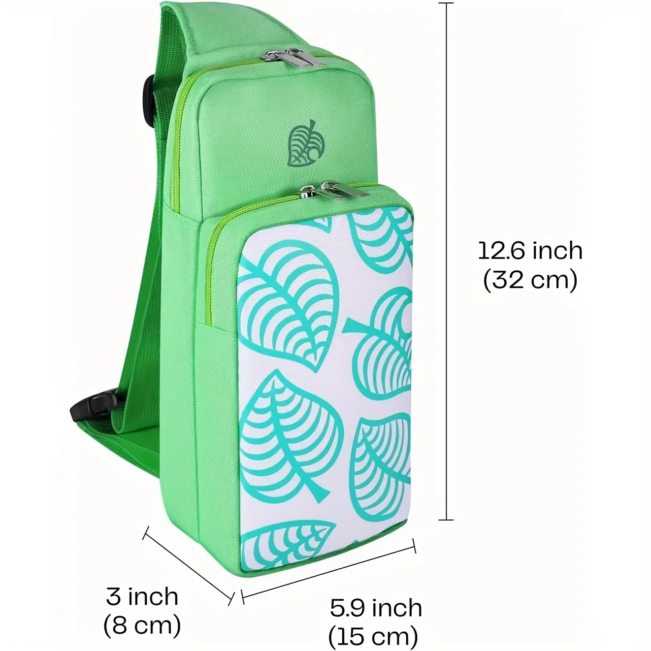 Shoulder Bag Animal Crossing Leaves Case For Nintendo Switch Console Adjust Carrying Storage Bag Travel Protection Cute For Kid thumbnail 3