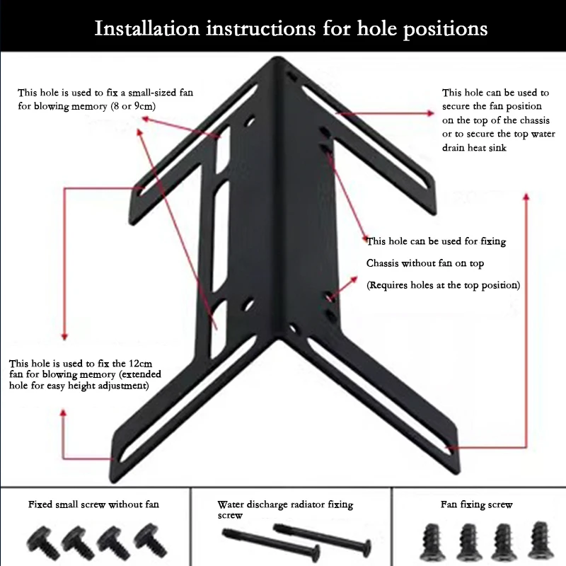 Computer Case Memory 120mm Cooling Fan Support RAM Module Cooler Bracket thumbnail 4