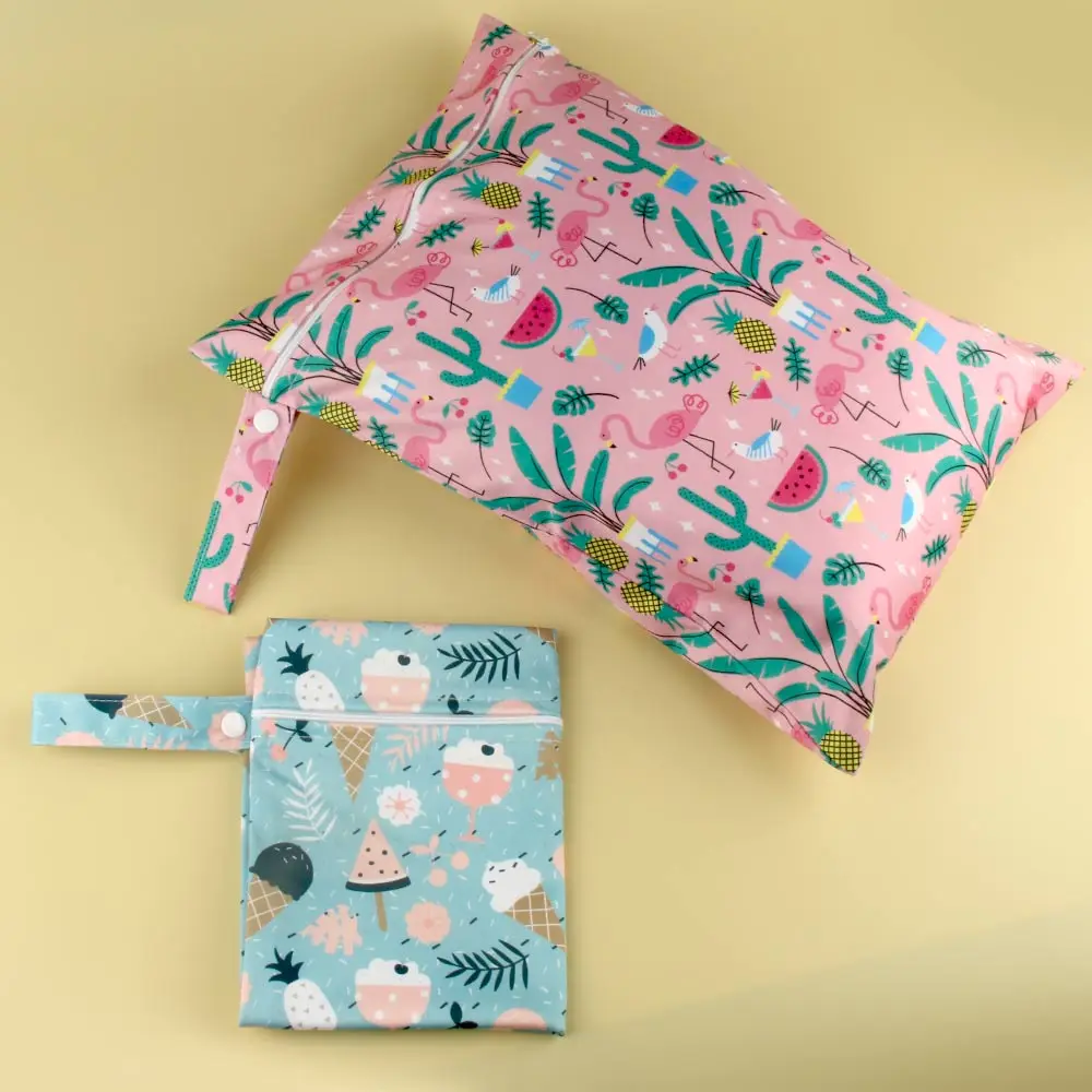 Wet Bag 30x40cm Washable Reusable Cloth Diaper Wet Nappy Bag Waterproof Diaper Bag for Swimming Travel Baby Items Storage Pouch thumbnail 4