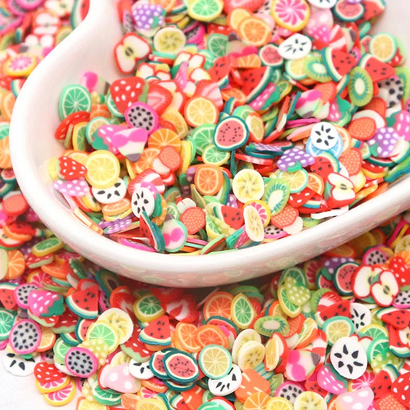 5mm Fruit Polymer Clay Slices Lemon Mix Fruit Soft Clay Slime Resin Filler for Nail Art Epoxy Mold DIY Craft Making Wholesale thumbnail 3