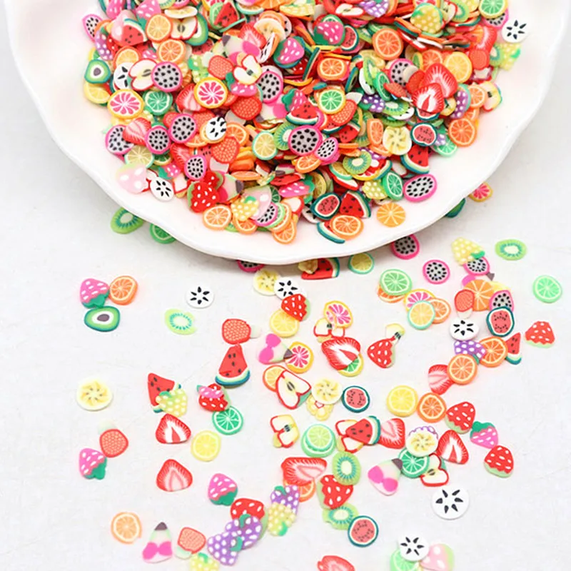 5mm Fruit Polymer Clay Slices Lemon Mix Fruit Soft Clay Slime Resin Filler for Nail Art Epoxy Mold DIY Craft Making Wholesale thumbnail 4