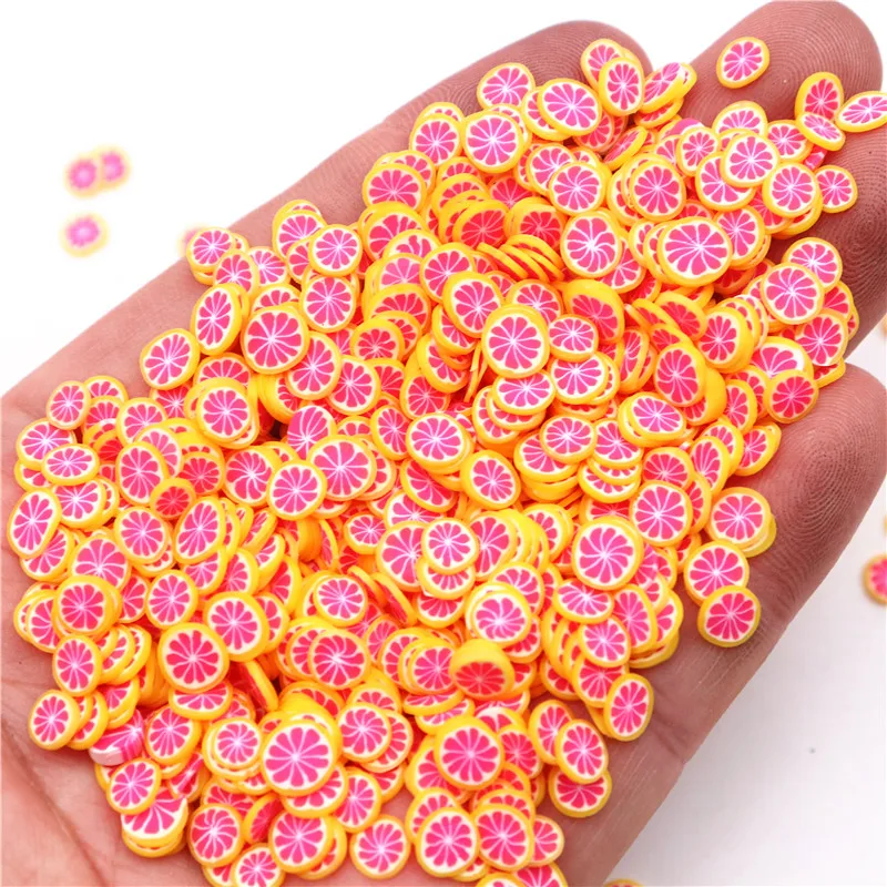 5mm Fruit Polymer Clay Slices Lemon Mix Fruit Soft Clay Slime Resin Filler for Nail Art Epoxy Mold DIY Craft Making Wholesale thumbnail 5