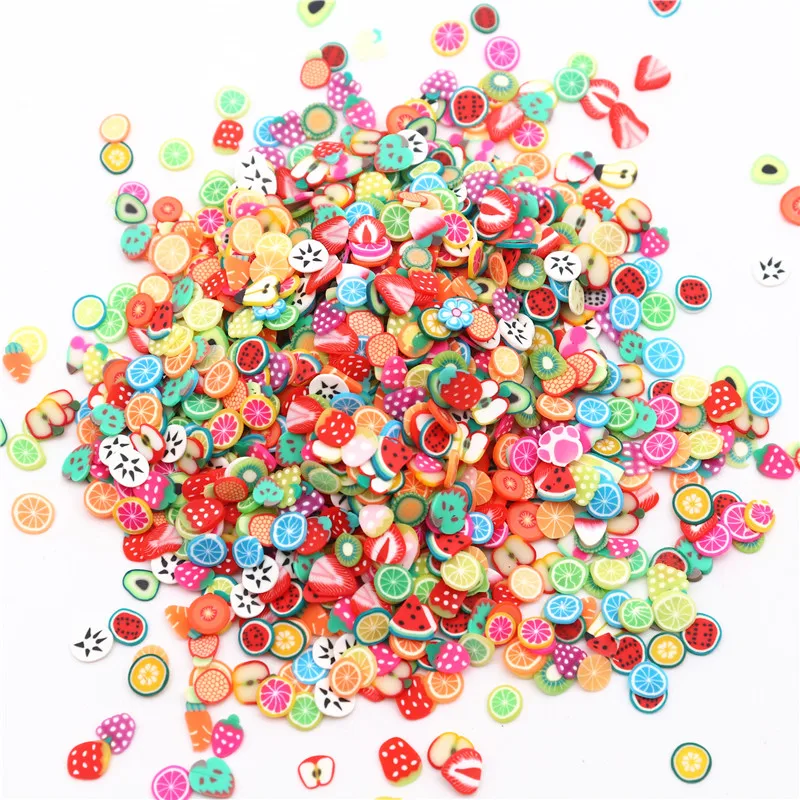 5mm Fruit Polymer Clay Slices Lemon Mix Fruit Soft Clay Slime Resin Filler for Nail Art Epoxy Mold DIY Craft Making Wholesale thumbnail 2