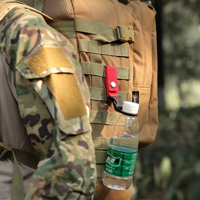 Webbing Buckle Hook Water Bottle Holder Clip Outdoor Nylon EDC Climb Carabiner Belt Backpack Hanger Camp Carabiner Belt Clip thumbnail 2