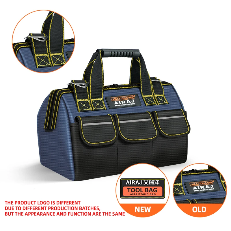 AIRAJ 1680D Multifunctional Tool Bags  Oxford Cloth Electrician Bags Waterproof and Wear-Resistant High Capacity Storage Bags thumbnail 3