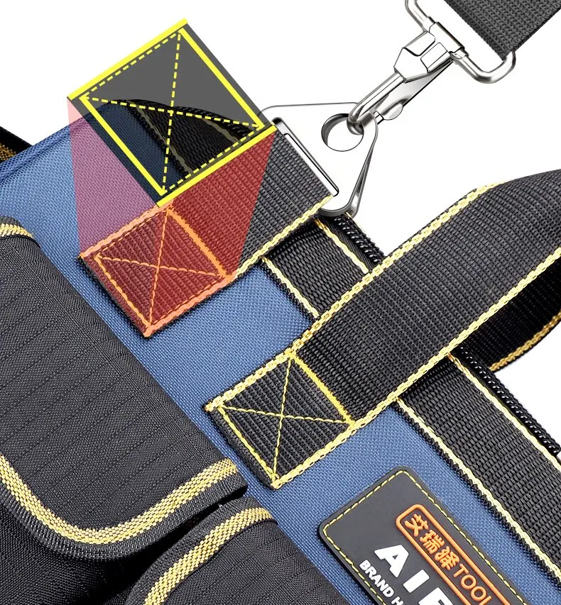 AIRAJ 1680D Multifunctional Tool Bags  Oxford Cloth Electrician Bags Waterproof and Wear-Resistant High Capacity Storage Bags thumbnail 4