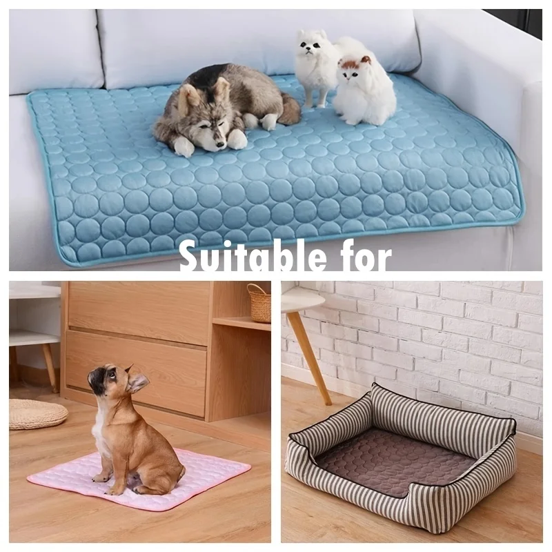 Dog Cooling Mat Summer Pet Cold Bed Extra Large For Small Big Dogs Pet Accessories Cat Durable Blanket Sofa Cat Ice Pad Blanket thumbnail 4