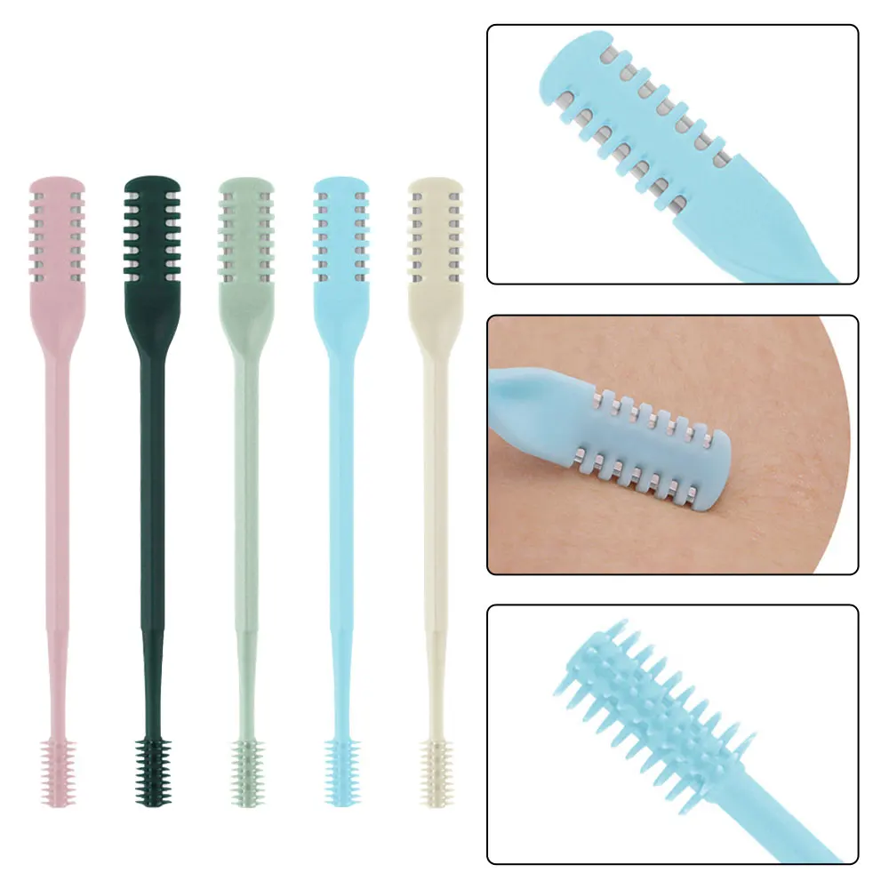 Portable Manual Nose Hair Trimmer Washable for Men and Women with Storage Box Waterproof Double Head Nose Hair Removal thumbnail 4
