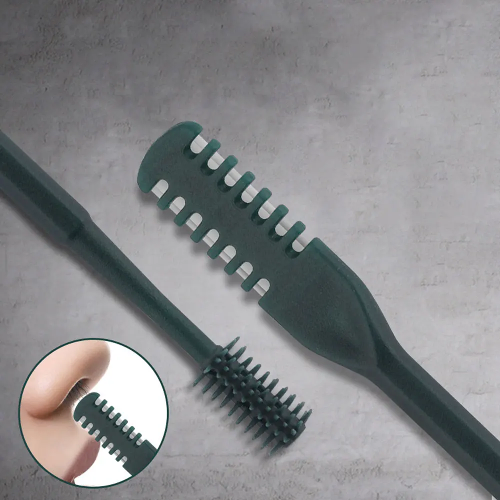Portable Manual Nose Hair Trimmer Washable for Men and Women with Storage Box Waterproof Double Head Nose Hair Removal thumbnail 3