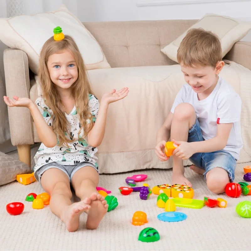 Cutting Fruits Vegetables Toys Set Game Baby Plastic Food Toy Simulated Kitchen Toy Children Pretend Play Cakes Toys Girls Gifts thumbnail 5
