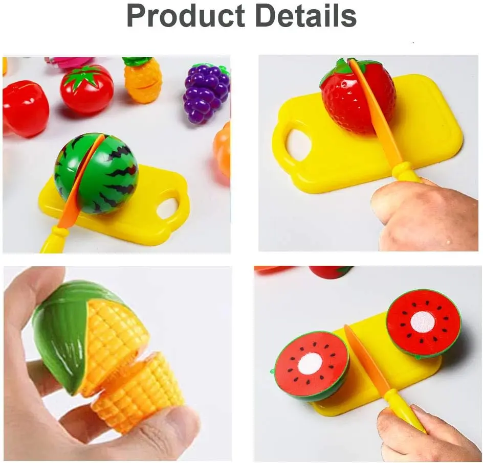 Cutting Fruits Vegetables Toys Set Game Baby Plastic Food Toy Simulated Kitchen Toy Children Pretend Play Cakes Toys Girls Gifts thumbnail 4