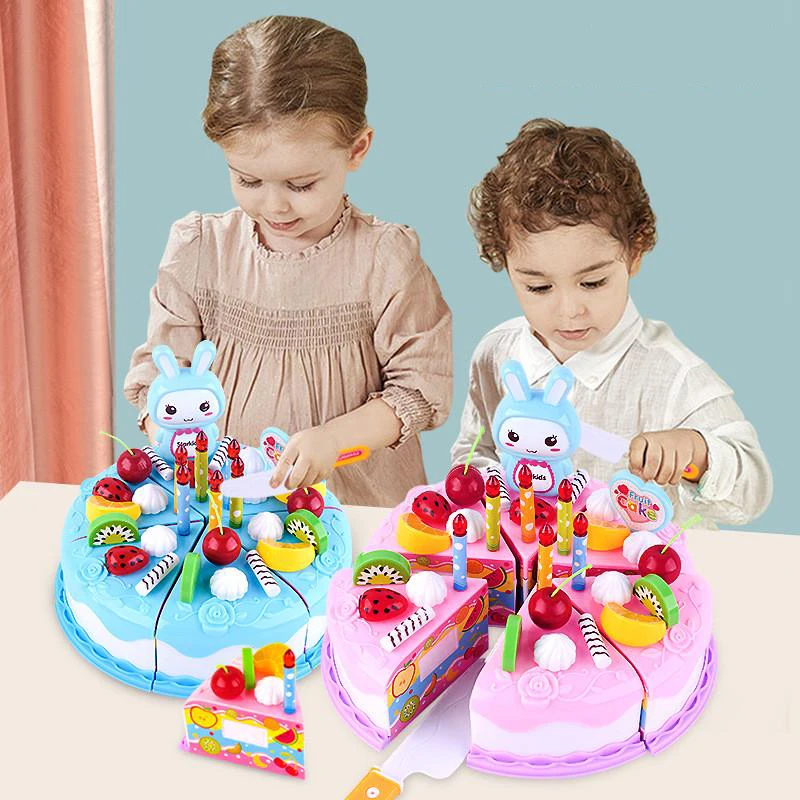 Cutting Fruits Vegetables Toys Set Game Baby Plastic Food Toy Simulated Kitchen Toy Children Pretend Play Cakes Toys Girls Gifts thumbnail 6
