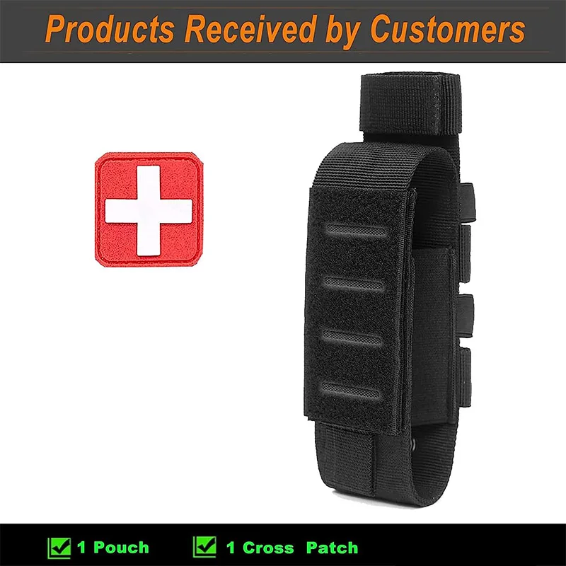Tactical Molle Tourniquet Holder Pouch Medical Scissor Pouch Medical EDC Waist Pack First Aid Kit Outdoor Flashlight Storage Bag thumbnail 5