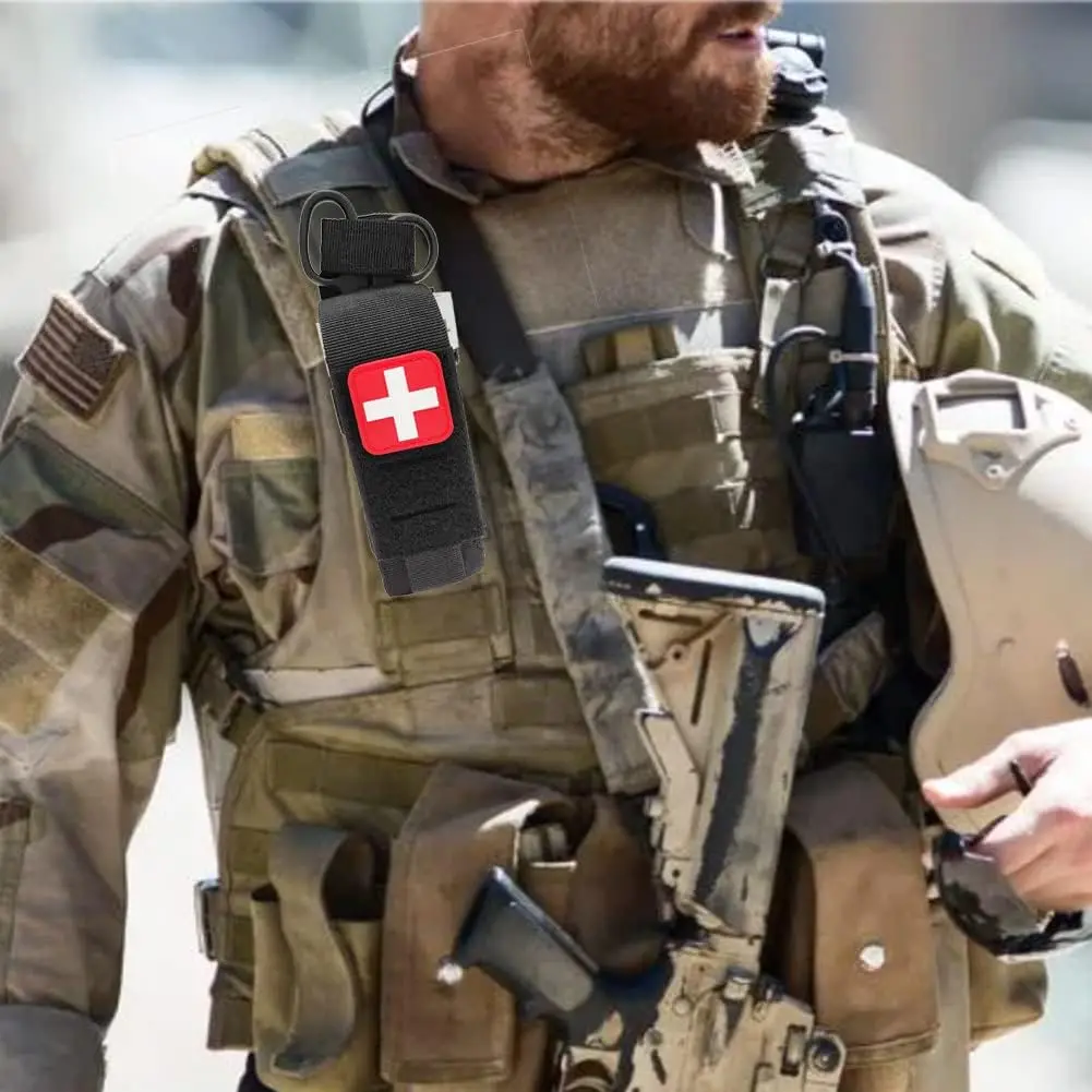 Tactical Molle Tourniquet Holder Pouch Medical Scissor Pouch Medical EDC Waist Pack First Aid Kit Outdoor Flashlight Storage Bag thumbnail 6