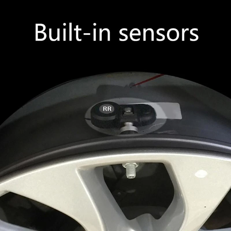 for Smart Car Tire Pressure Monitoring System TPMS Solar Power USB Automotive Security Alarm Wireless Tyre Sensor Car Solar thumbnail 4