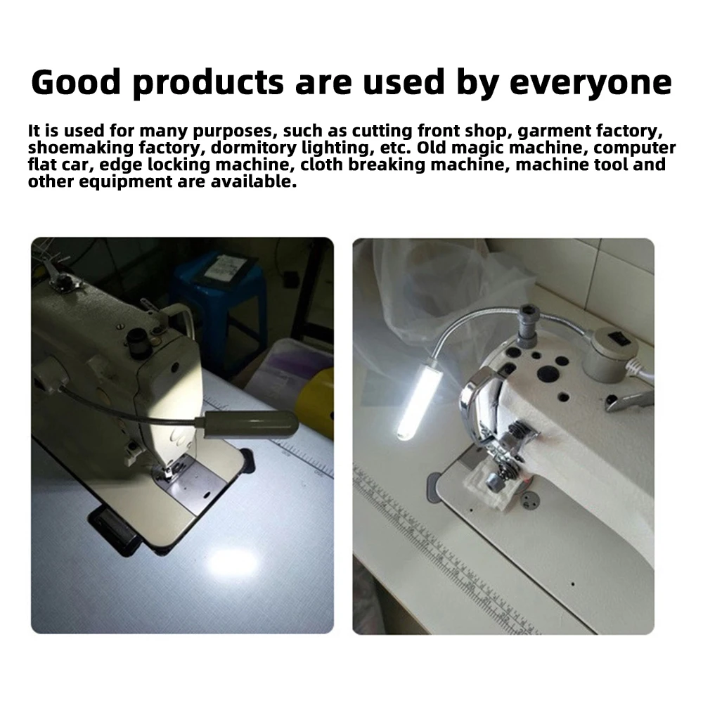 30 LED Industrial Sewing Machine Lighting Lamp Clothing Machine Accessories Work Light 360° Flexible Gooseneck Industrial Lights thumbnail 6