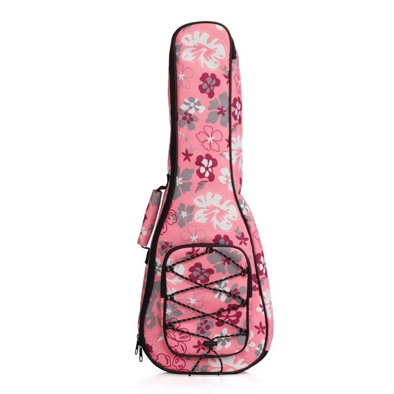 21-26in 10mm Cotton Lining Ukulele Bag Waterproof Case Protector Mini Guitar Shoulders Carry Bag Bass Musical Instrument Bag thumbnail 3