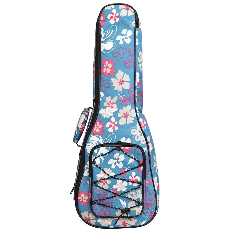 21-26in 10mm Cotton Lining Ukulele Bag Waterproof Case Protector Mini Guitar Shoulders Carry Bag Bass Musical Instrument Bag thumbnail 2