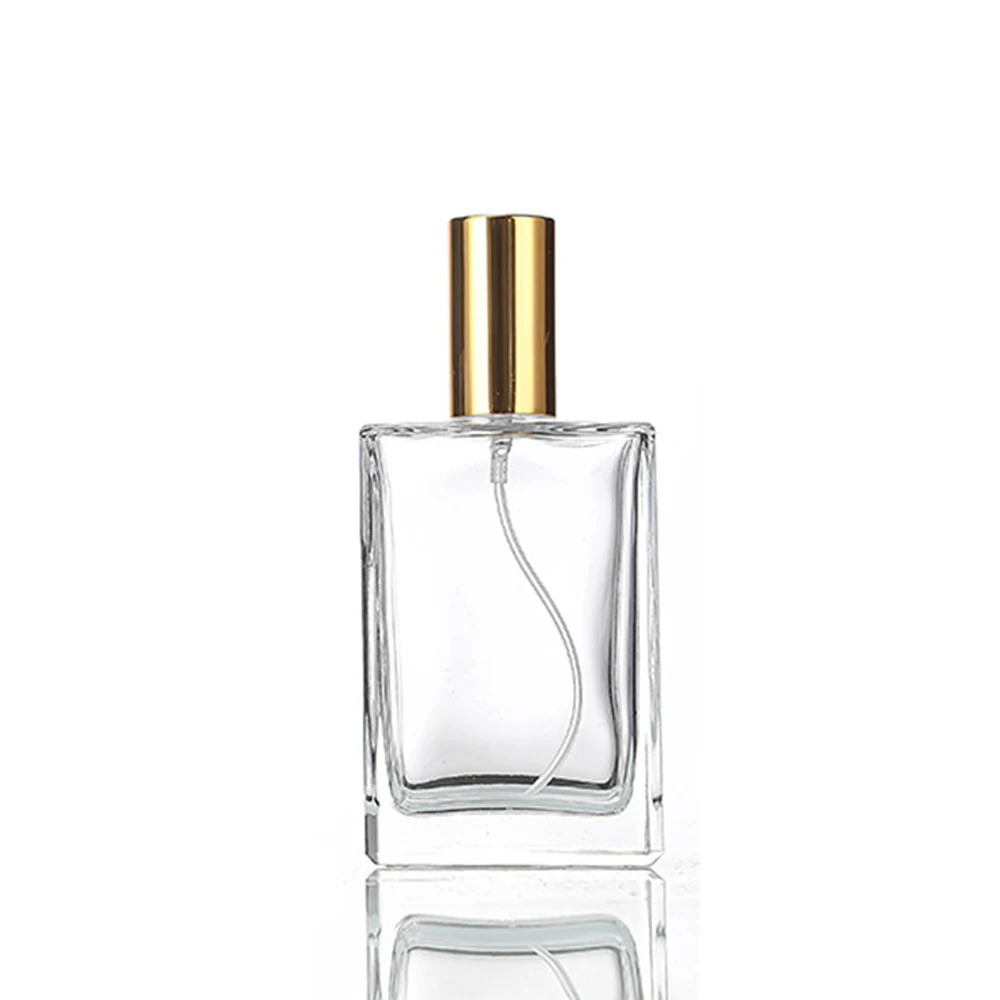 5PCS 10PCS 15ml 30ml 50ml Clear Mini Sample Refillable Perfume Spray Glass Atomizer Bottle With Black Golden Silver Lid thumbnail 4