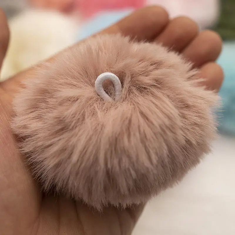 Faux Rex Rabbit Fur Pompom Balls 6cm 8cm Artificial Fluffy Soft Pompons DIY Pom Poms Handmade Clothing Sewing Crafts Supplies thumbnail 4