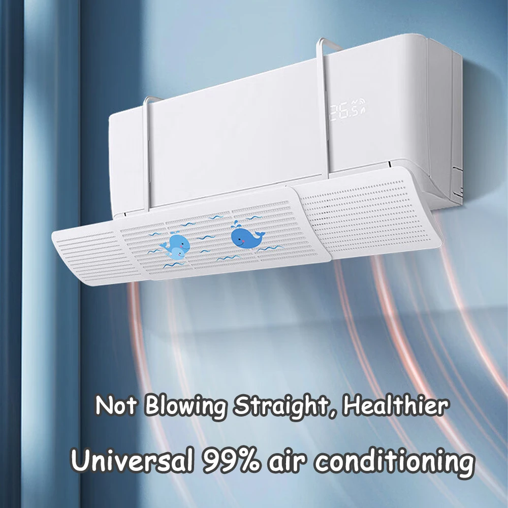Air Conditioning Windshield Anti-Direct Blowing Universal Windproof Wall-Mounted Air Outlet Baffle Confinement Cold Air Guide thumbnail 4