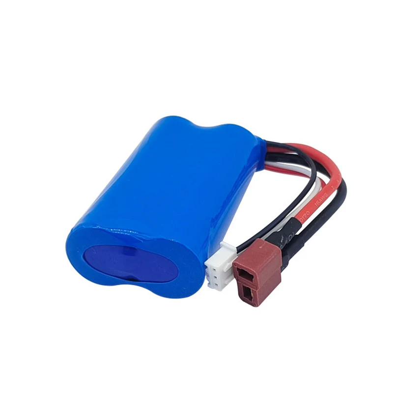 7.4V 3000mAh 18650 Li-ion Battery for Wltoys 10428 12428 12423 RC Car Parts 2S 7.4V Battery For Wltoys 144001 124017 124019 thumbnail 6
