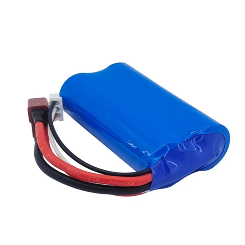 7.4V 3000mAh 18650 Li-ion Battery for Wltoys 10428 12428 12423 RC Car Parts 2S 7.4V Battery For Wltoys 144001 124017 124019 thumbnail 5