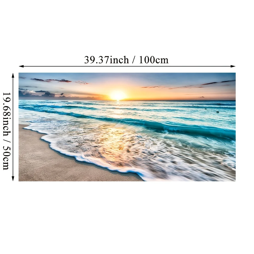 Beach Sunset Wall Art Posters Large Landscape Canvas Painting Print Nordic Wall Decoration Picture For Home Decor thumbnail 3