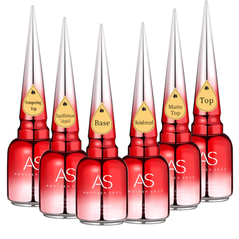 AS 15ml Diamond Top Coat Gel Nail Polish Soak Off UV LED Gel Polish No-Wipe High Shine Tempered Top Coat Gel thumbnail 3