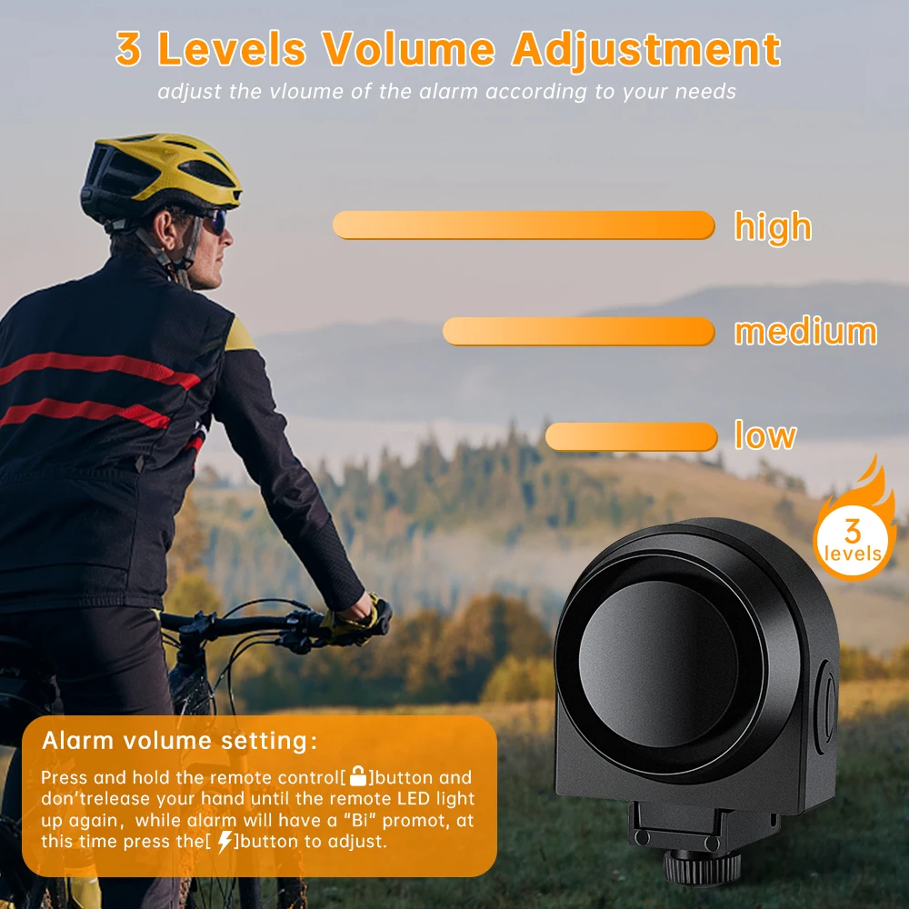 Extractme Motorcycle Alarm USB Charging Wireless Bicycle Burglar Lock Waterproof Electric Bike Security System Vibration Alarm thumbnail 3