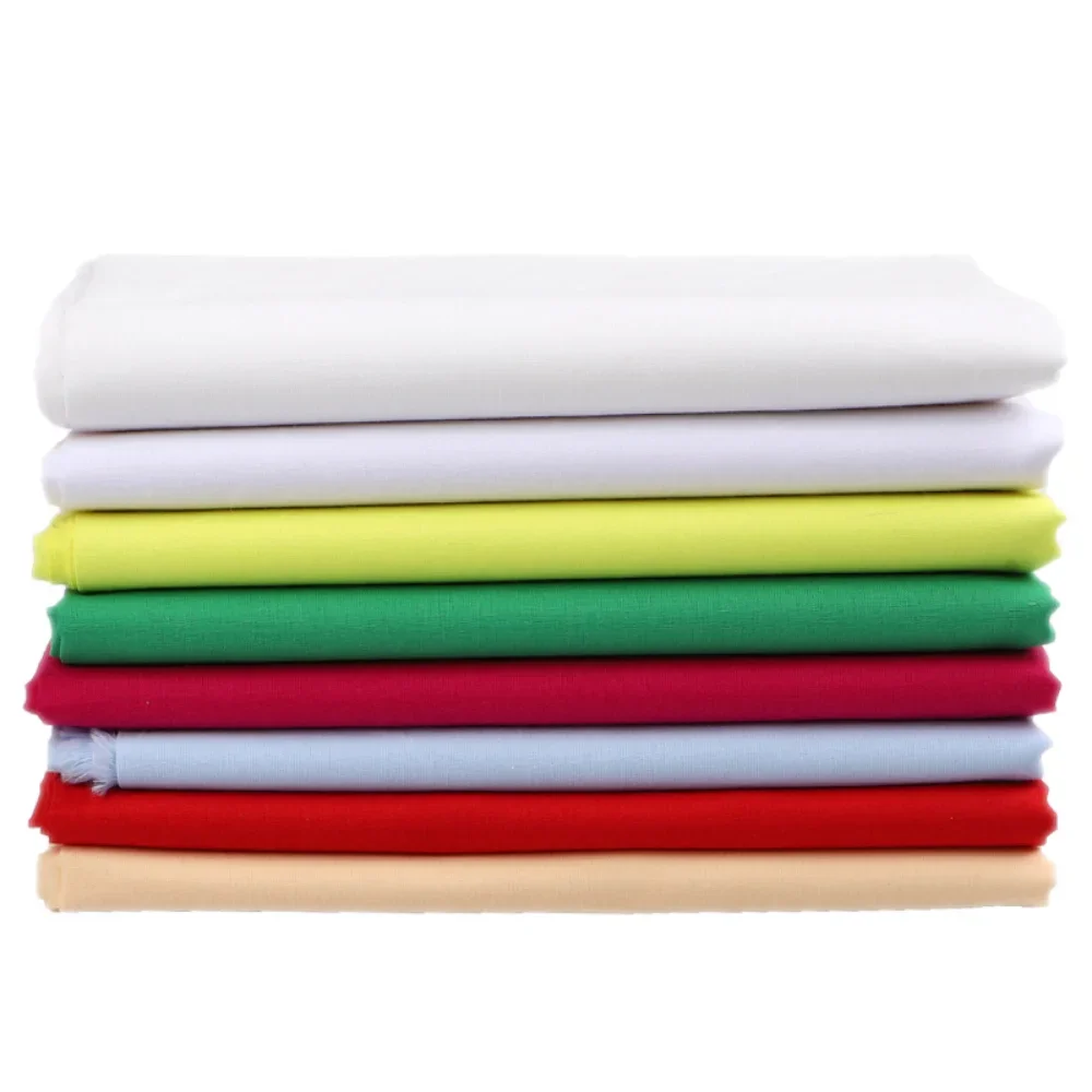 1m 100% Cotton Fabric for Lining Clothes Dresses By The Meters White Jersey Diy Fabric Top Soft Quilting Fabrics thumbnail 3