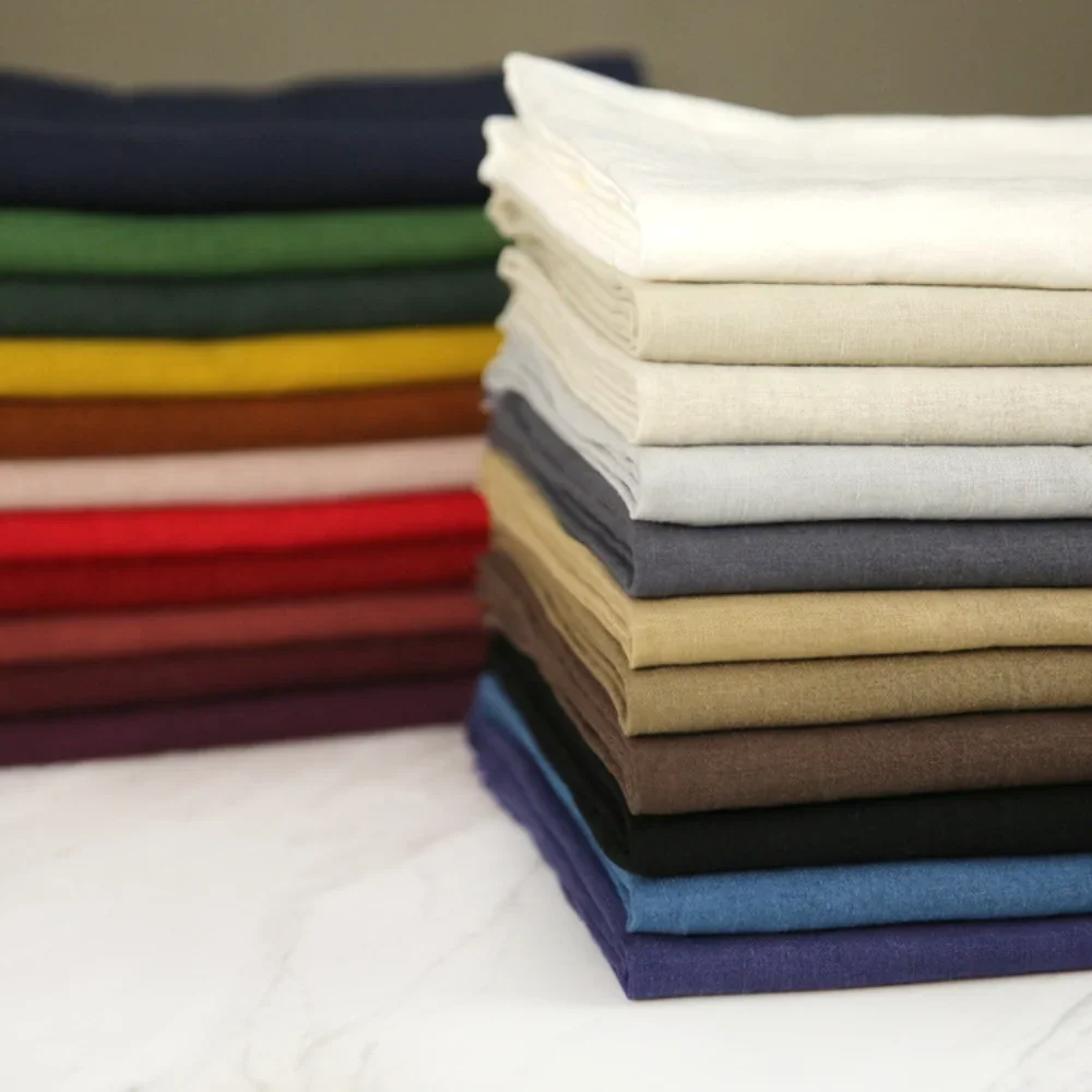 100% Pure Linen Natural fibers Clothing Hemp Fabrics By per Meter Thin  Quality Linen Summer Dress Pants Ramie Cloth thumbnail 2