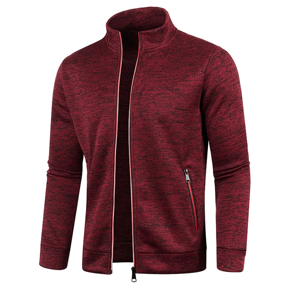 Men Zipper Jackets Standing Collar Sweatshirt Outdoor Streetwear Casual Coat Long Sleeve Coats Men's Clothing M-4XL thumbnail 3