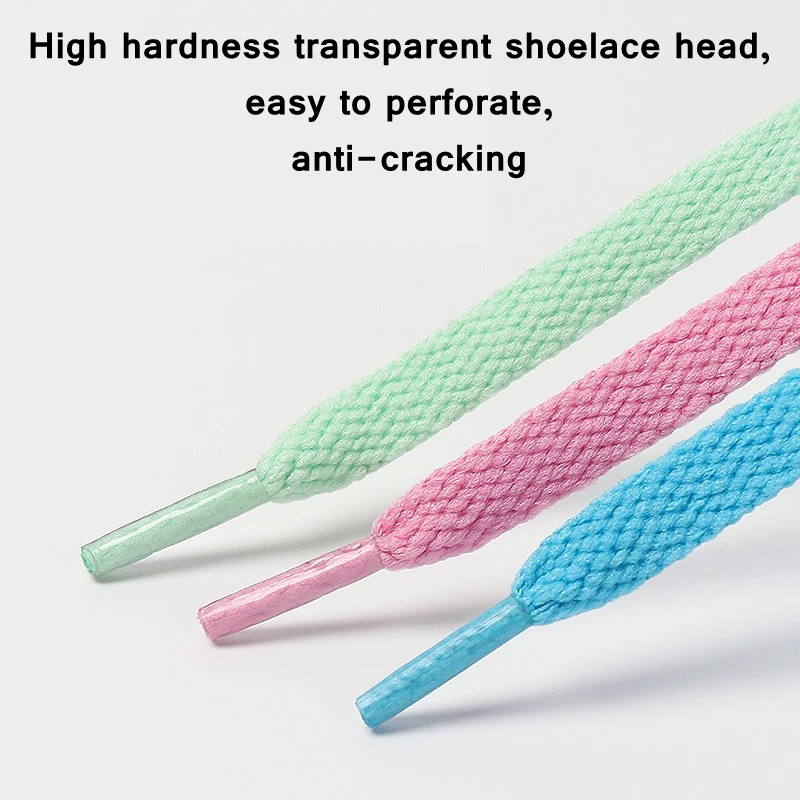 1 Pair / AF1 Shoelaces Flat Thicken Weave Craft Off Black White Shoe Laces High-top Sneaker Shoelace Accessories 25 Colors thumbnail 3