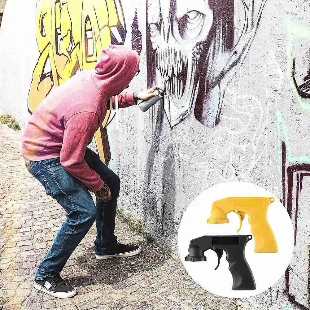 Professional Aerosol Car Spray Adaptor Paint Gun Handle Grip Airbrush Paint Full For Auto Polish Adapter Handle Trigger Tool thumbnail 4