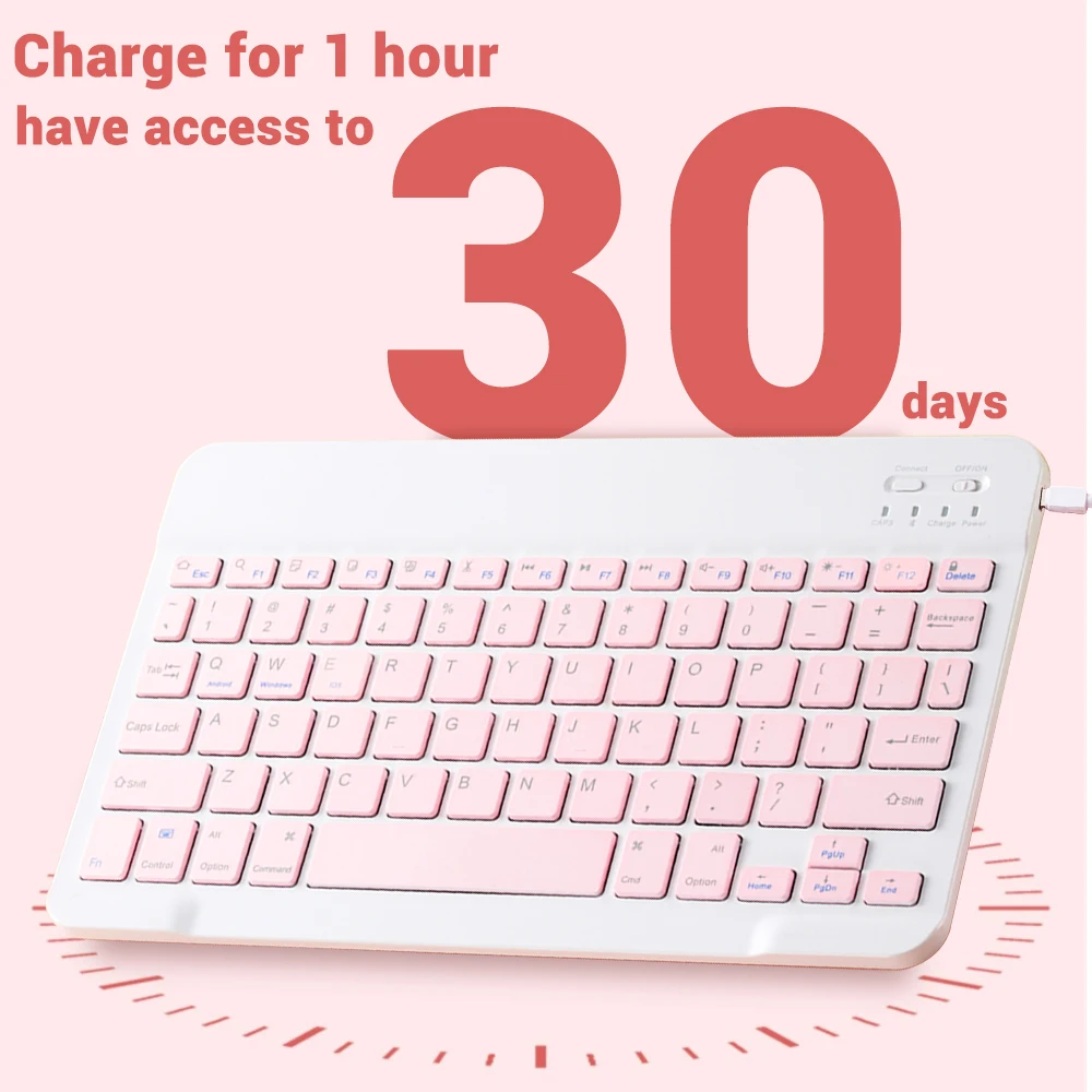 Mini Wireless Keyboard Bluetooth Keyboard For ipad Phone Tablet Portable Bluetooth Keyboard and Mouse For Samsung Xiaomi Android thumbnail 4
